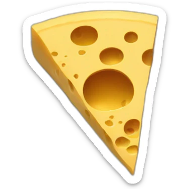 grated cheese on a shooting target sticker