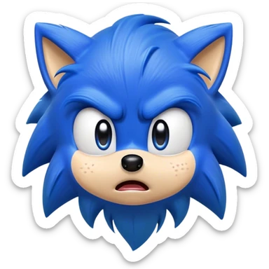 Ağlayan sonic sticker