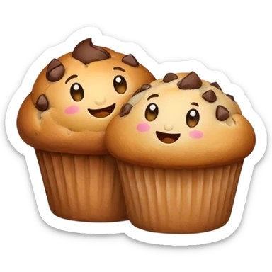 Muffin hug sticker