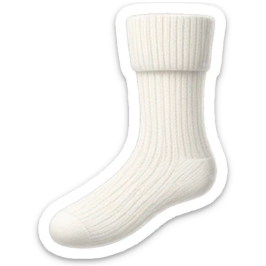 White wool socks  sticker