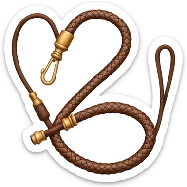 leather whip inspired by Indiana Jones sticker