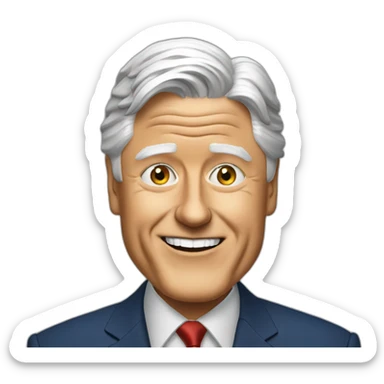 bill clinton sticker