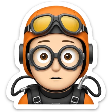 Kenny from South Park scuba diving sticker