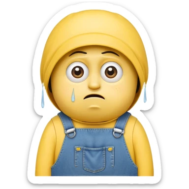 Sad minion  sticker