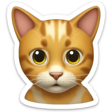 cat from super Mario sticker