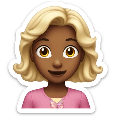 Girl at disney sticker