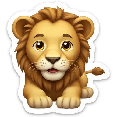 Cute lions sticker