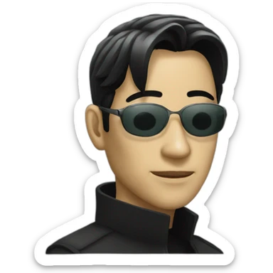 Neo in matrix sticker