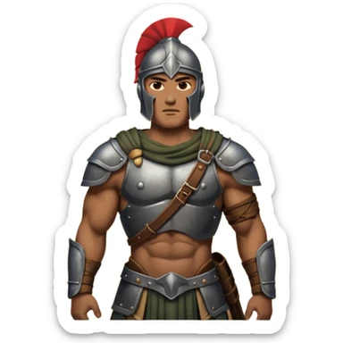Spartan soldier barrack sticker