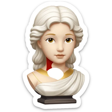 Marble Statue Bust sticker