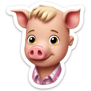 Pig boyfriends  sticker