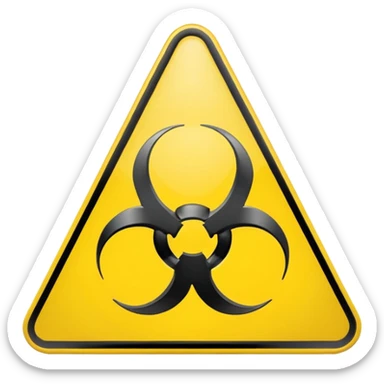 chemical weapons sign sticker