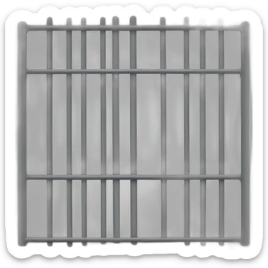 prison bars sticker