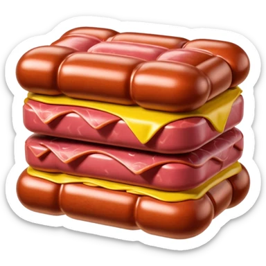  SPAM meat jeff koons style inflatable sculpture art french  sticker