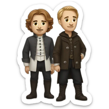 Hamlet and horatio sticker