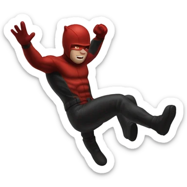 Daredevil falling  sticker