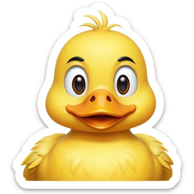 Duck blow kiss sticker