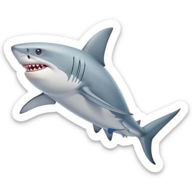 Shark with legs and nike shoes sticker
