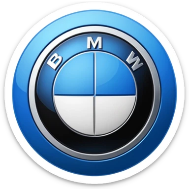 A BMW LOGO sticker