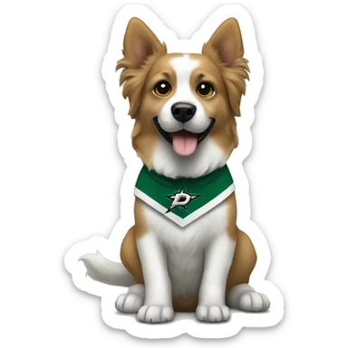 Dallas stars dog sticker