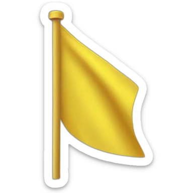 Yellow flag sticker