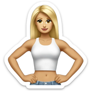 Paris Hilton Muscular sticker