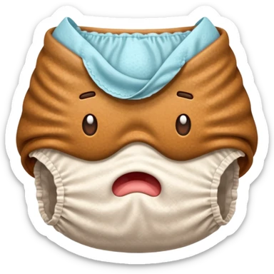 a poopy diaper sticker