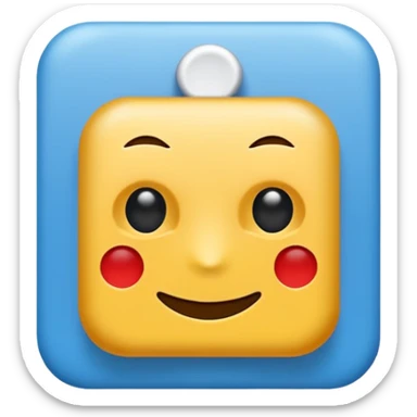 I want to make an Roblox verified emoji with an blue square and checkmark in it sticker