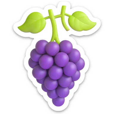 a single grape sticker