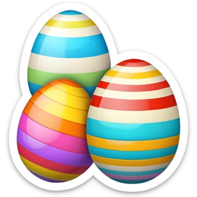 Striped Easter Egg sticker