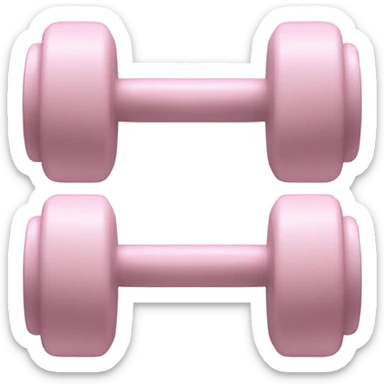 pale pink dumbells  sticker