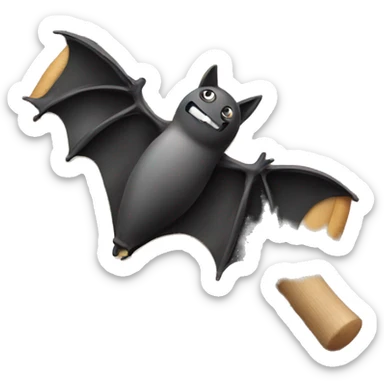 Instagram logo with a bat sticker