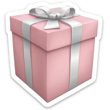 light pink package sticker