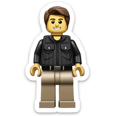 TOM CRUISE lego full body sticker