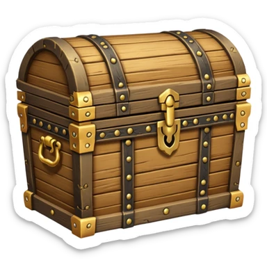 Treasure chest sticker