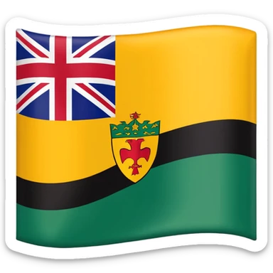 Make a emoji flag of Niue and remove the uk and replace uk with a Zambia flag (btw Zambia needs to be in a corner of an edge of that flag.) sticker
