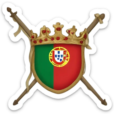 portuguese dynasty flag sticker