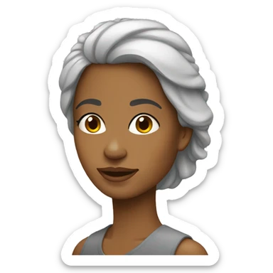 Mulher grisalhas  sticker