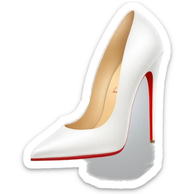 white Louboutin heels sticker