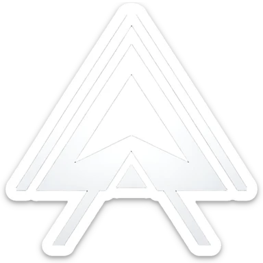 alan walker logo (inverted V and W intersepte) sticker