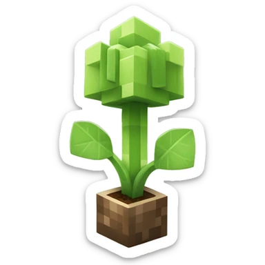 minecraft style sprout sticker