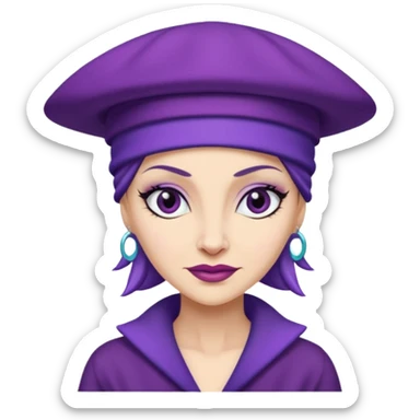 YZMA with her hat sticker