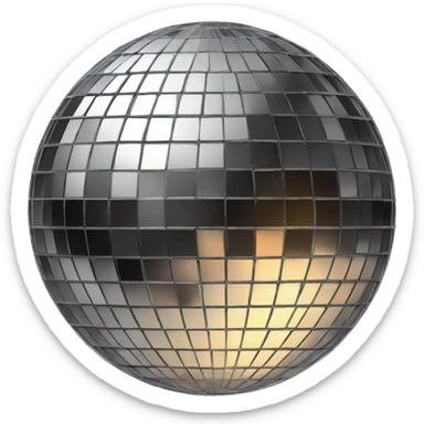 Disco ball sticker