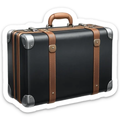 black suitcase sticker