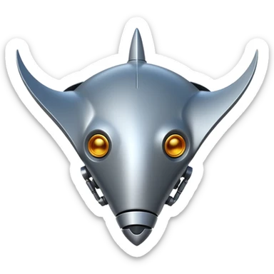 robotic stingray sticker