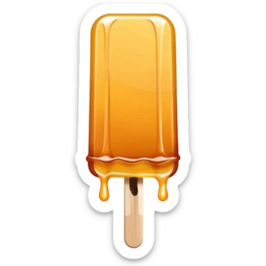 maple taffy on a popsicle stick sticker