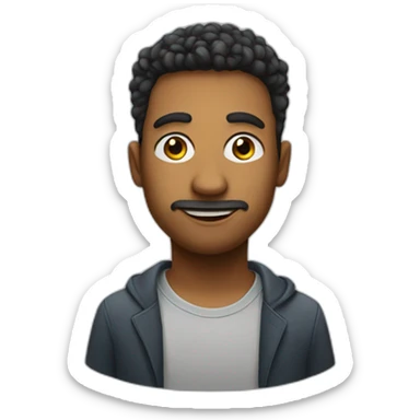 Face similar to @ray.pianist on Instagram  sticker