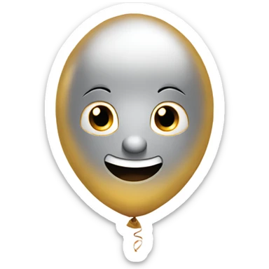 2 foil balloon  sticker