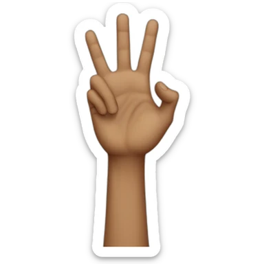 two hands being held up sticker