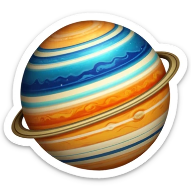 Ringed Planet sticker